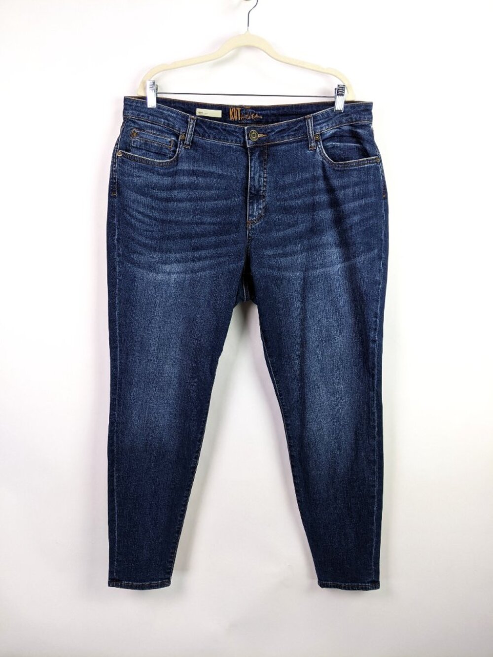 KUT from the Kloth Womens Sienna Skinny Denim Blue Jeans Plus Size 16W